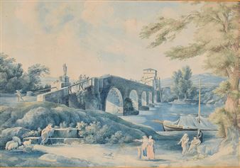Il Tevere a Ponte Milvio - Filippo Maria Giuntotardi
