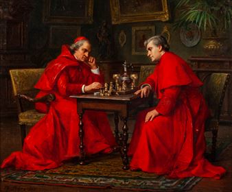 "A Game of Chess" - Charles Baptiste Schreiber