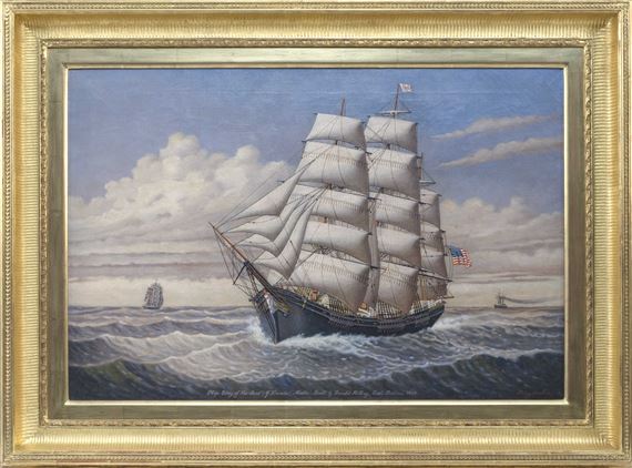 Ship Glory of the Seas under full sail by Percy Sanborn, 1869