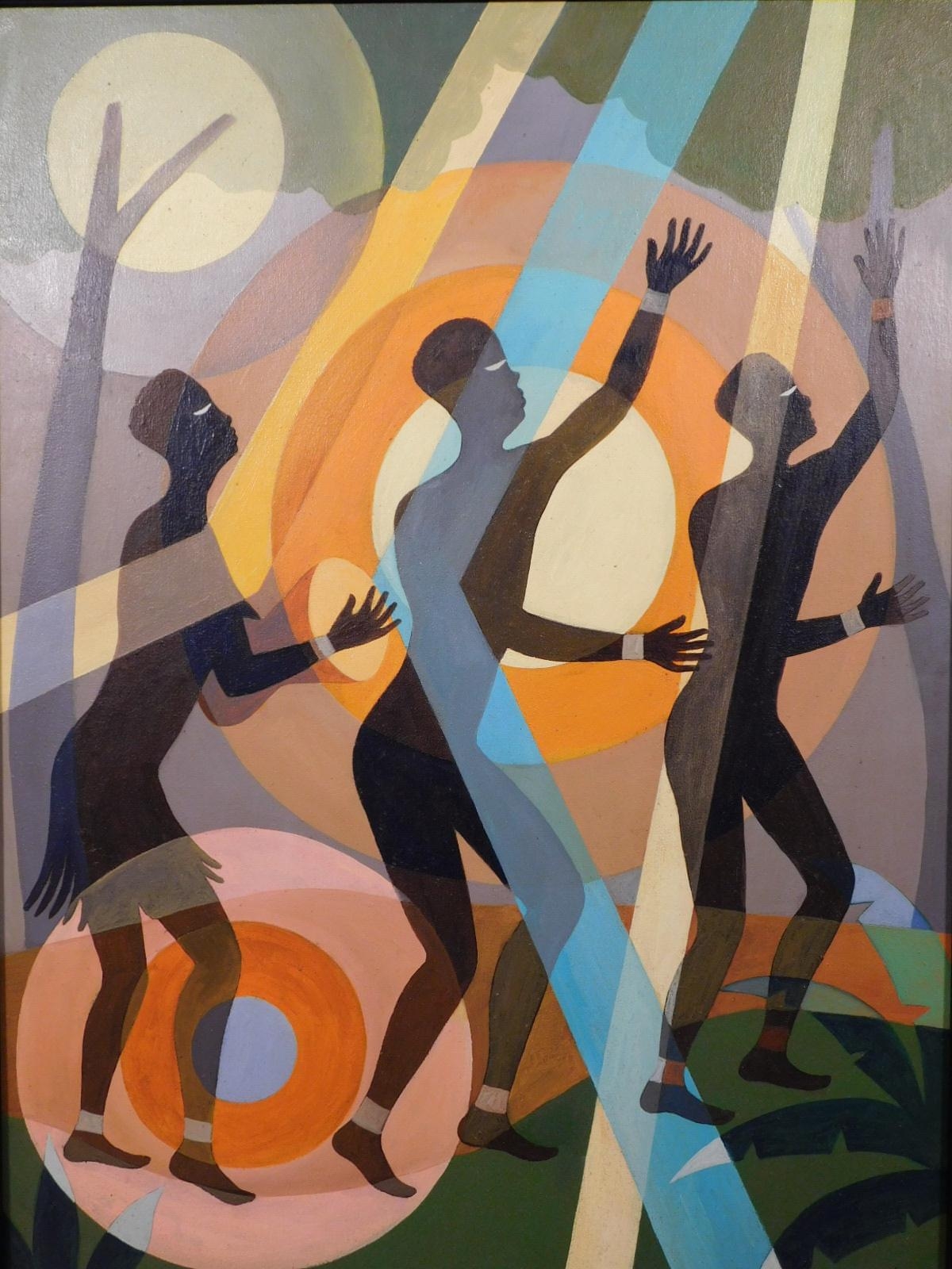 Aaron Douglas | Abstract Composition with Silhouettes and Ferns | MutualArt