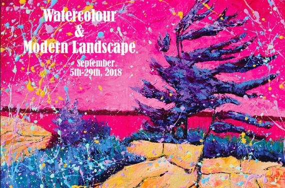 Watercolour & Modern Landscape - Twist Gallery