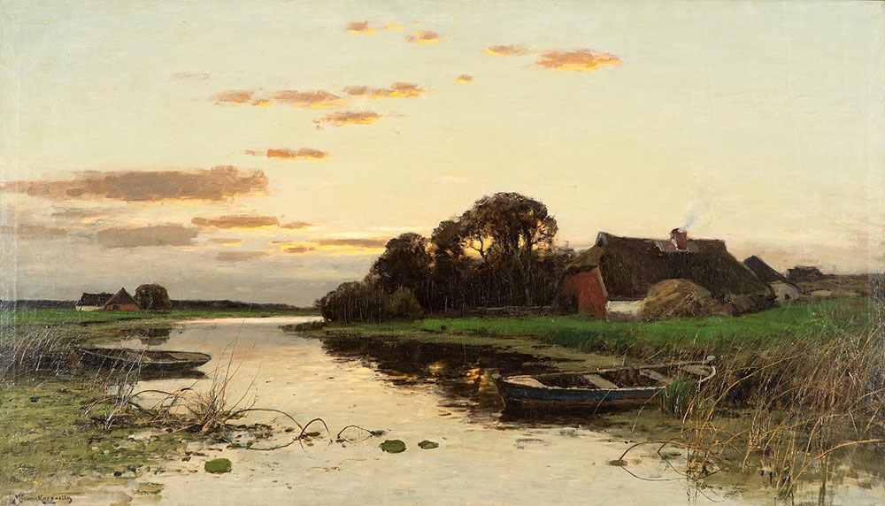 Flusslandschaft by Konrad Alexander Müller-Kurzwelly, 1898