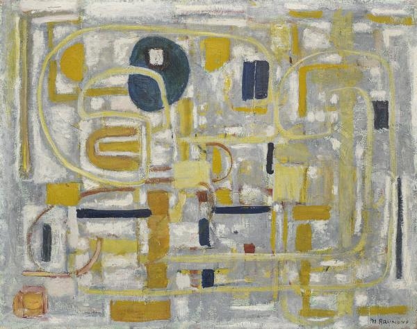 Artwork by Marie Raymond, COMPOSITION, Made of Oil on canvas