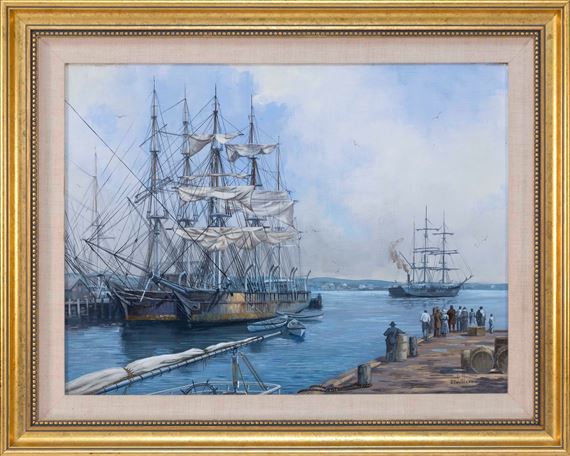 Side by Side Whaling Barks Morning Star & Greyhound by Ben Neill