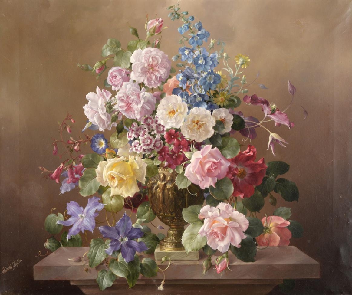 Harold Clayton | Still life of assorted flowers | MutualArt