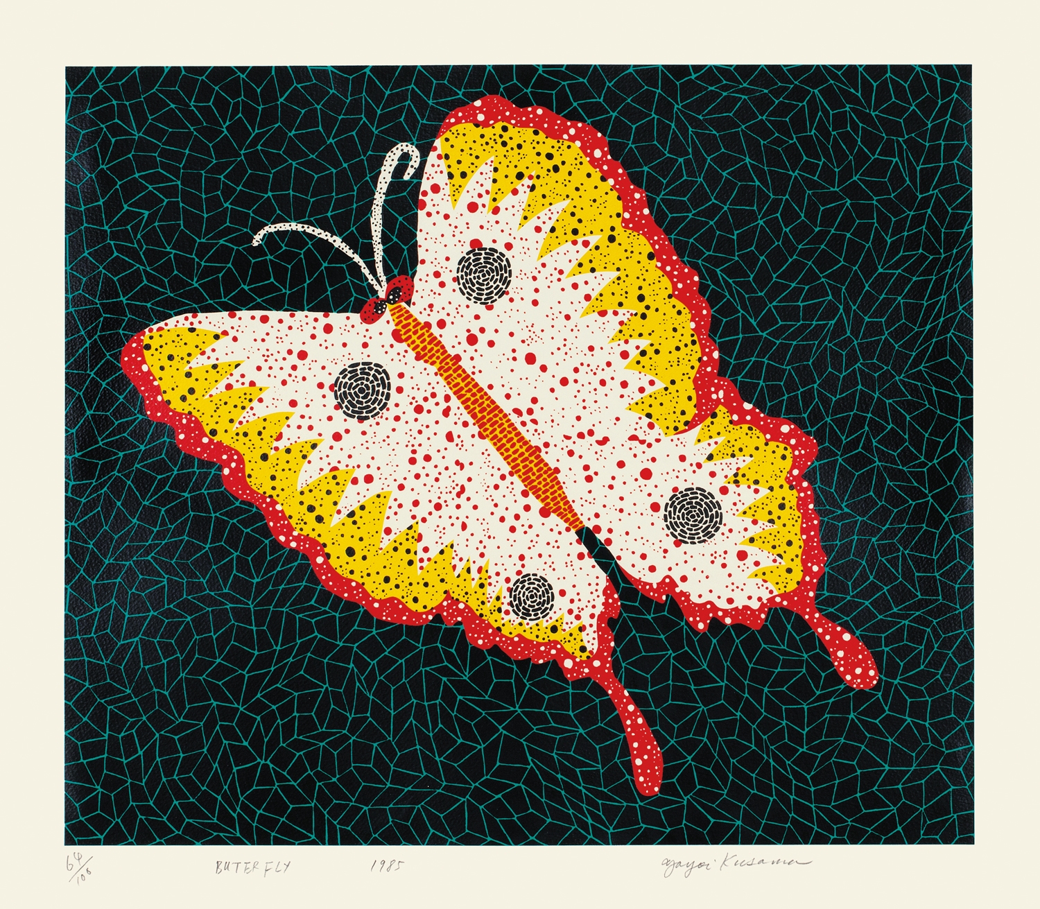Yayoi Kusama Butterfly (1985) MutualArt
