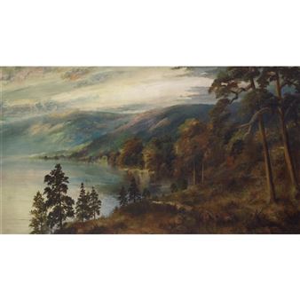 SUNSET ON LAKE OKANAGAN, B.C. - John W. Ogden
