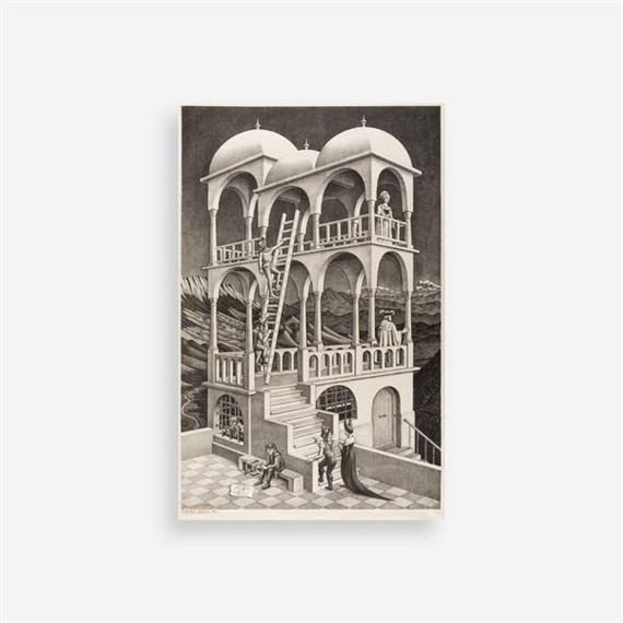 Belvedere by Maurits Cornelis Escher, 1958
