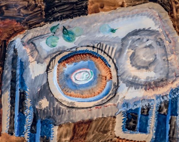 Nature morte à la table by Emmanuel Gondouin