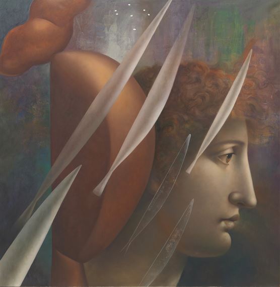 Composition 9 - Two Portraits by Carlo Maria Mariani, 1989