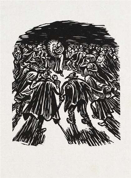 3 Bll.: Die Dome. Das Kind in der Glorie. Der Sternenrichter by Ernst Barlach, 1922