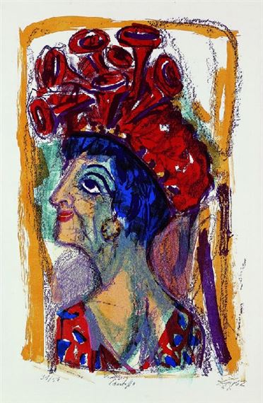 Contessa by Otto Dix, 1962