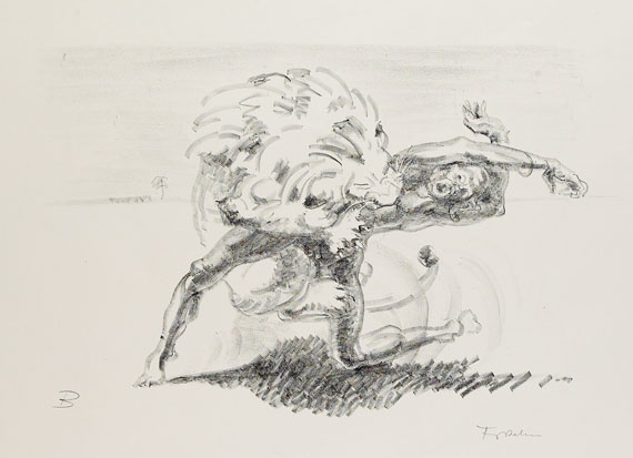 Artwork by Fritz Behn, Afrikanische Visionen, Made of Lithograph