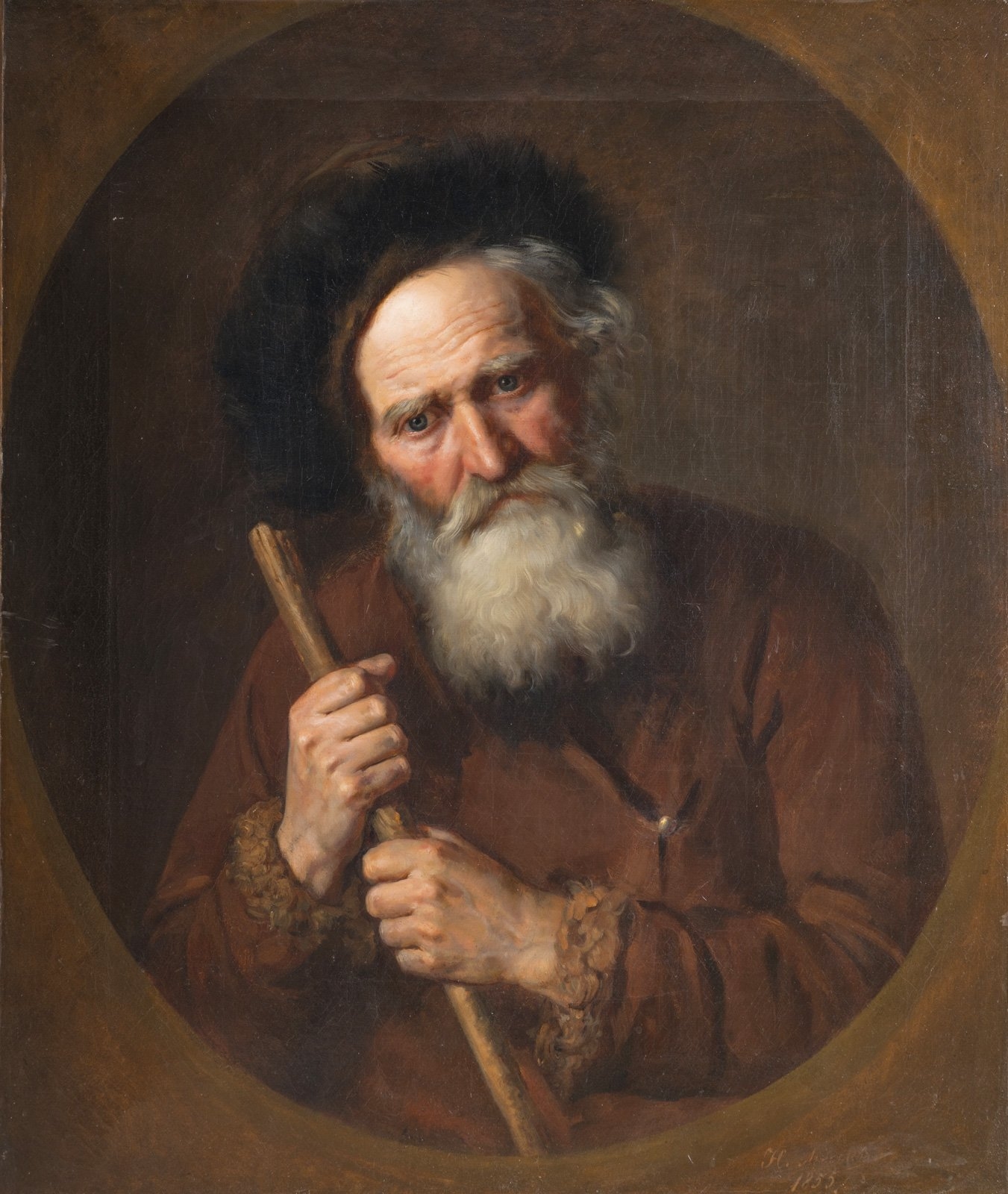 Nicolas Ivanovitch Lepetov Portrait d’un pèlerin russe (1855) MutualArt