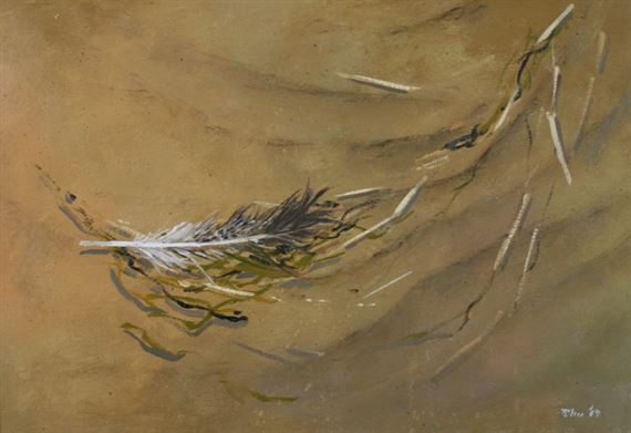 Feather in the Sand by Robert R. Bliss, 1969