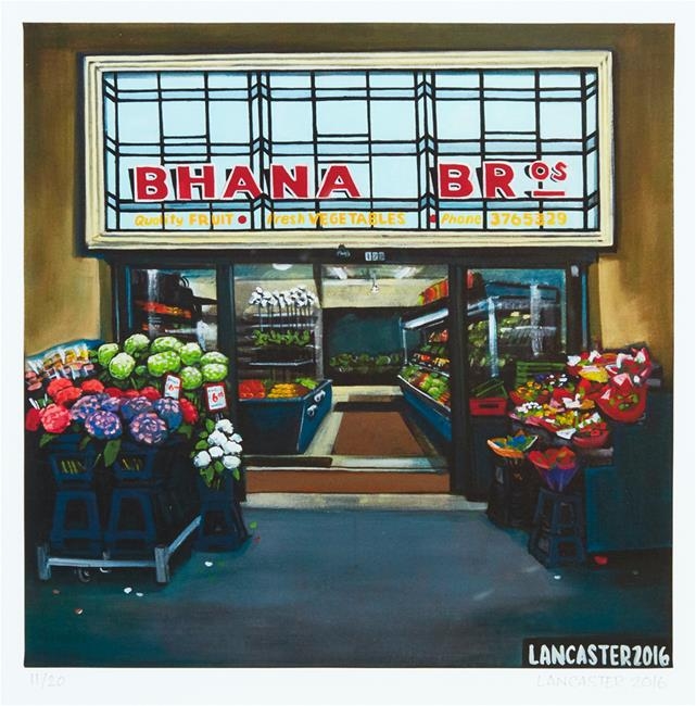 Artwork by Josh Lancaster, Bhana Bros., Made of lithograph