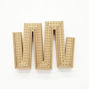 Artwork by Paul Cullen, No Title, Made of wooden rulers, glue, varnish