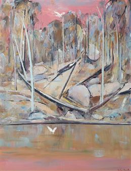 Pink Shoalhaven Landscape - Arthur Boyd Houghton