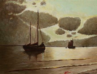 Fishing Boats - Augustin Satra