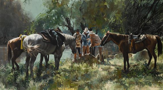 Llano River Social Club by Oleg Stavrowsky