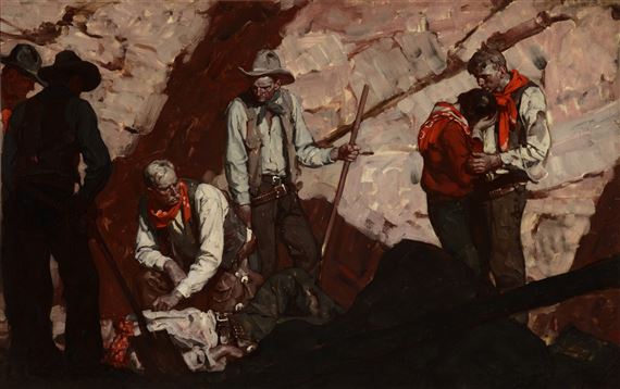 Fallen Cowboy by Saul Tepper, 1932