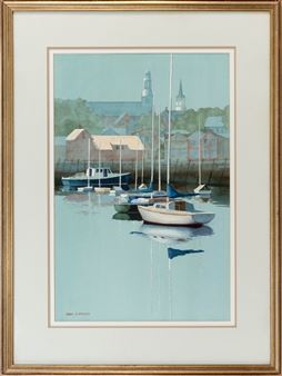 Harbor scene, Rockport - Karol B. Wyckoff