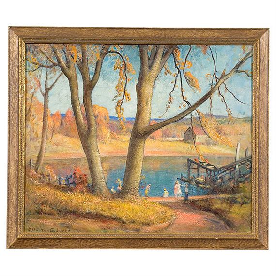 New England Landscape by Albertus Eugene Jones, 20th century