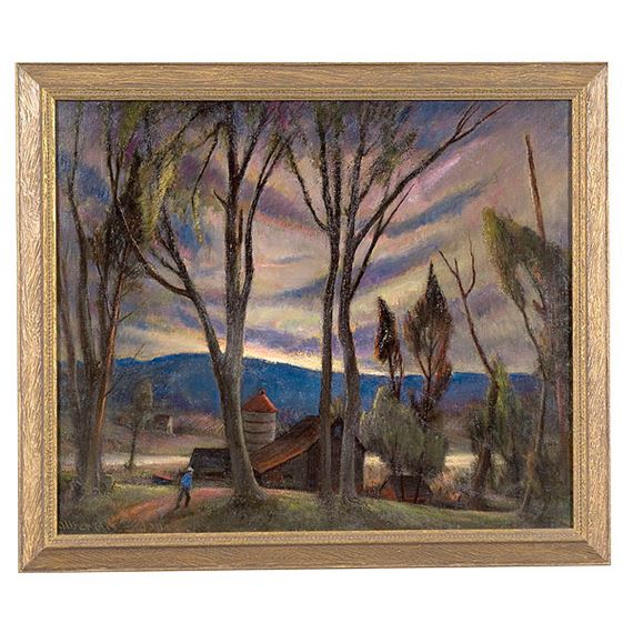 New England Sunset by Albertus Eugene Jones, 20th century