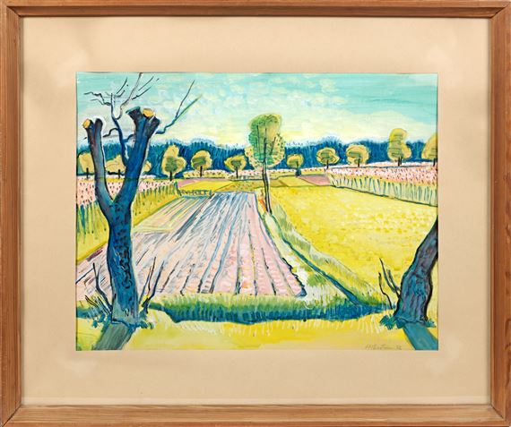 Fields in the spring by Max Pechstein, 1932