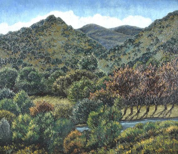 PAISAJE CON RIO by José Malanca, 1954