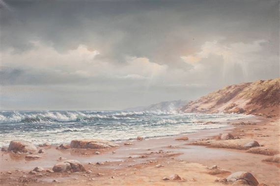South Coast Seascape after the Rain by Robert Macintosh