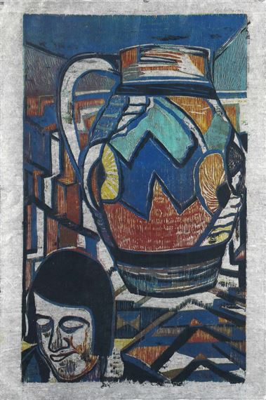 Clarice and W. Beker by Elza Botha, 1989