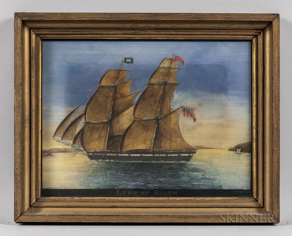 George Ropes | Portrait of the Sailing Ship Lion of Salem (1813 ...