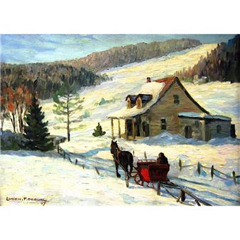 Scene D'Hiver - Lucien Frederick De Dual