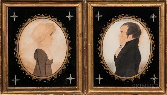 Portraits of a Man and Woman by Edwin Plummer