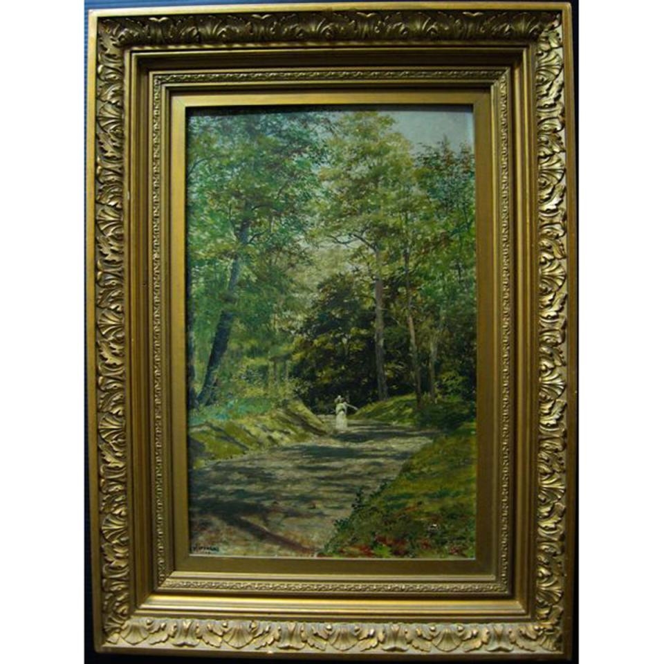 Marmaduke Matthews A STROLL IN THE PARK (1890) MutualArt