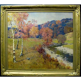 FALL SCENE WITH RIVER - William Robins