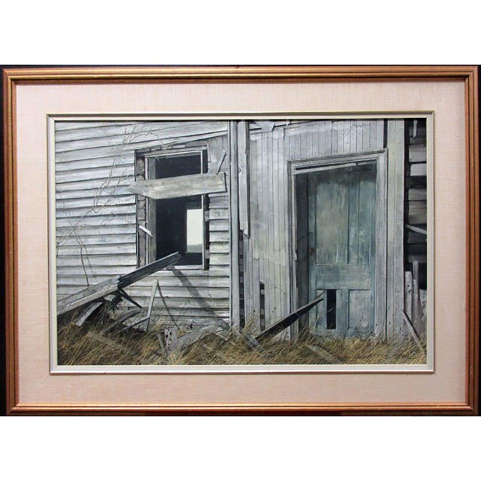 Geoffrey Allan Rock BLUE DOOR INNISFAIL TOWNSHIP (ALBERTA) (1970