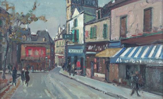 Parigi - Place de Tertre (Montmartre) by Carlo Musso, 1930/1940