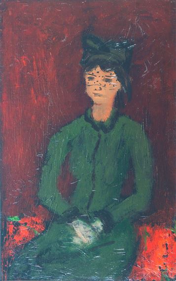 Signora con la veletta by Giulio Da Milano, 1930