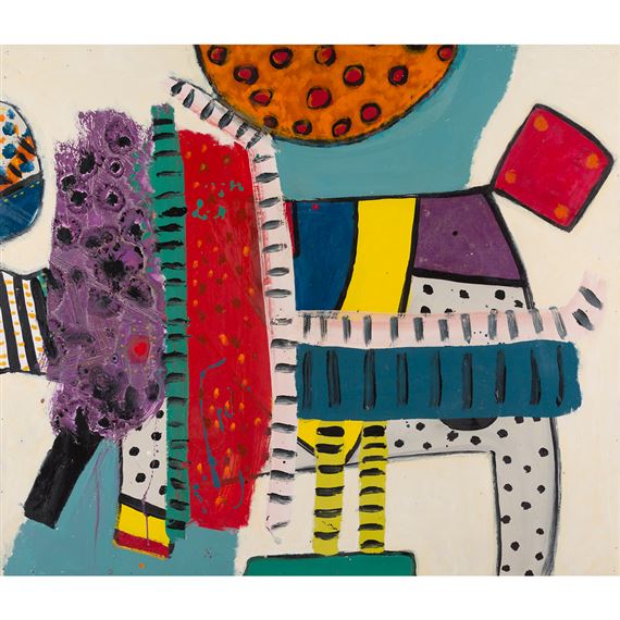 TRANSFORMATION OF THE WOODEN HORSE, NO. 5 by Alan Davie, 1960