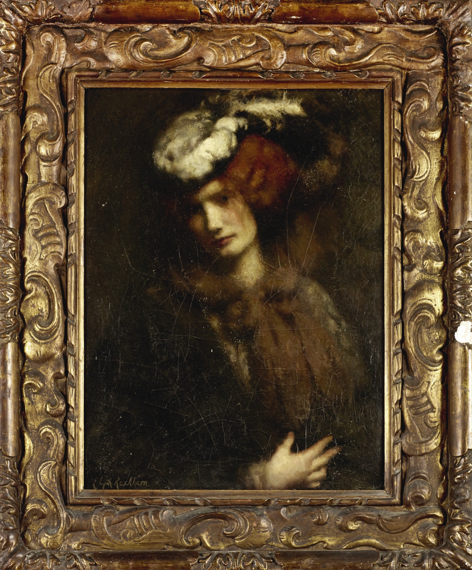 Edyth Starkie Rackham | The Grebe Hat | MutualArt