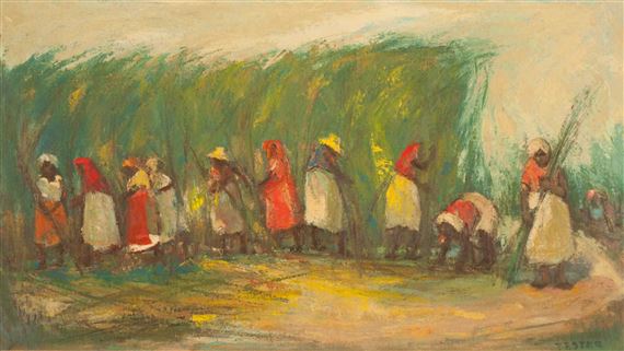 Cane Cutters, Cuba by Jefferson Tester, 1954
