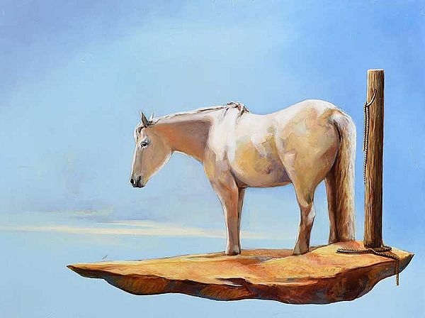 Artwork by Paul D'Arcy, THE ISLANDER, Made of Oil on Board