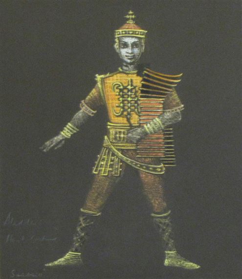 Aladdin, Hat Costume by Loudon Sainthill