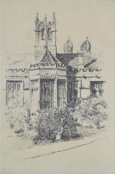 Old Medical School, Sydney University by Lloyd Rees, 1922 printed 1965