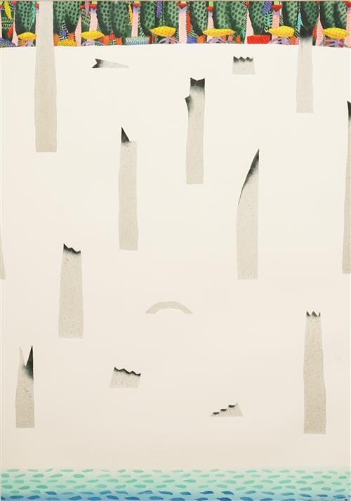 Artwork by Ian Tremewen, Rainforest to the Sea, Daintree National Park, Made of Watercolour