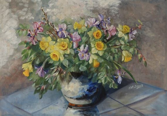 Still Life with Flowers by Ingeborg Bentine Debois