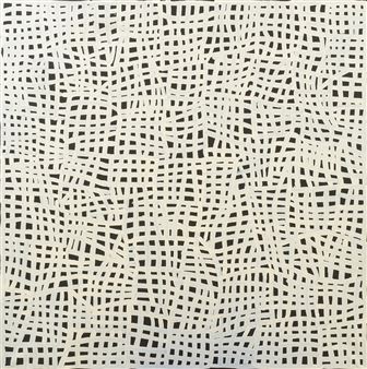 Body Painting - (White on Black) - Abie Loy Kemarre