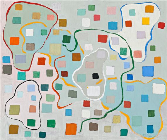 CONSTRUCTIVE PAINTING by Ralph Balson, 1955